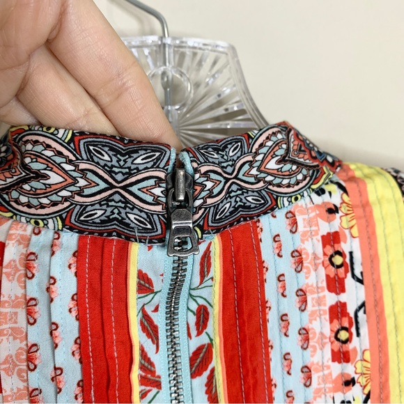 Alice + Olivia Raya Mandarin Collar Mini Dress (Sz 4) Paloma Floral Print - Picture 12 of 16